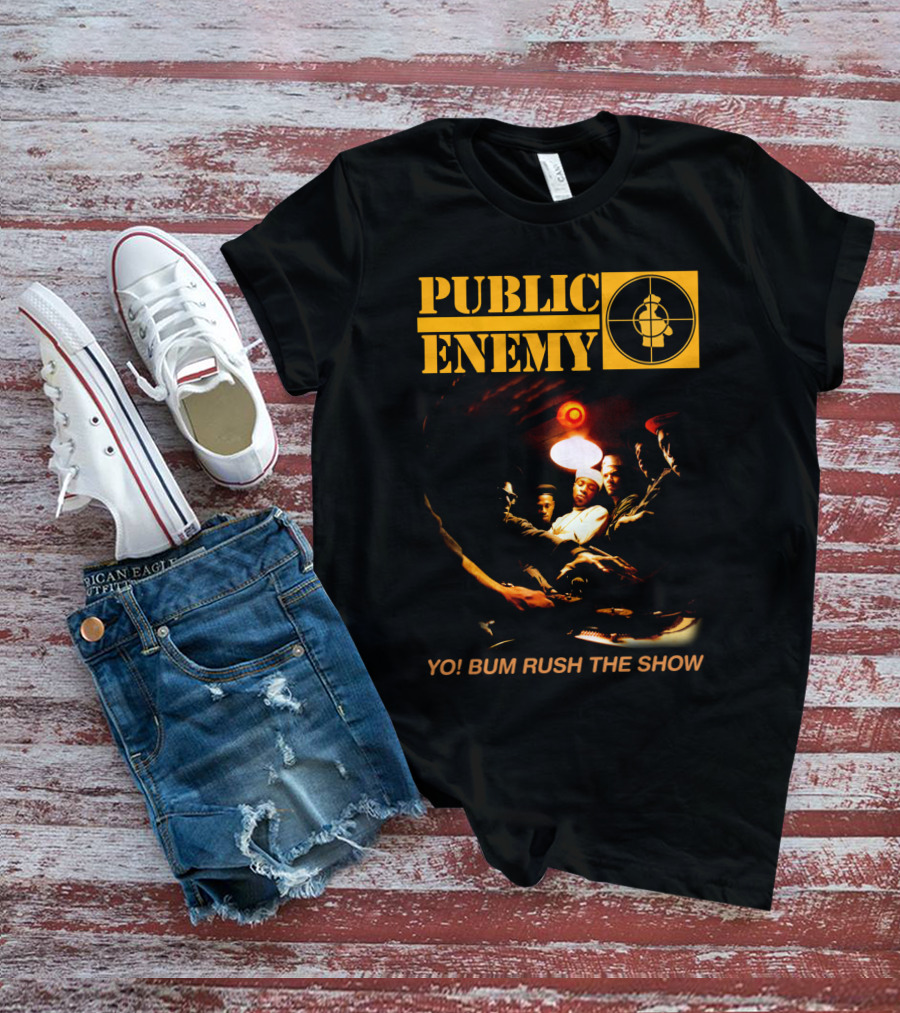 Public Enemy Yo Bum Rush The Show Classic Rap Album Cover T-Shirt