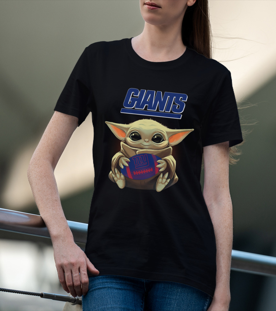Giants Baby Yoda New York Giants Football T-Shirt