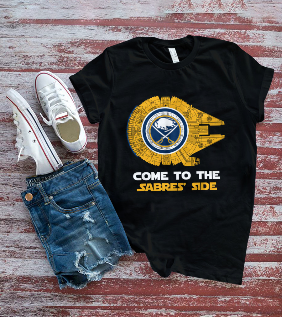 Come To The Sabres' Side Buffalo Sabres Millennium Falcon T-Shirt