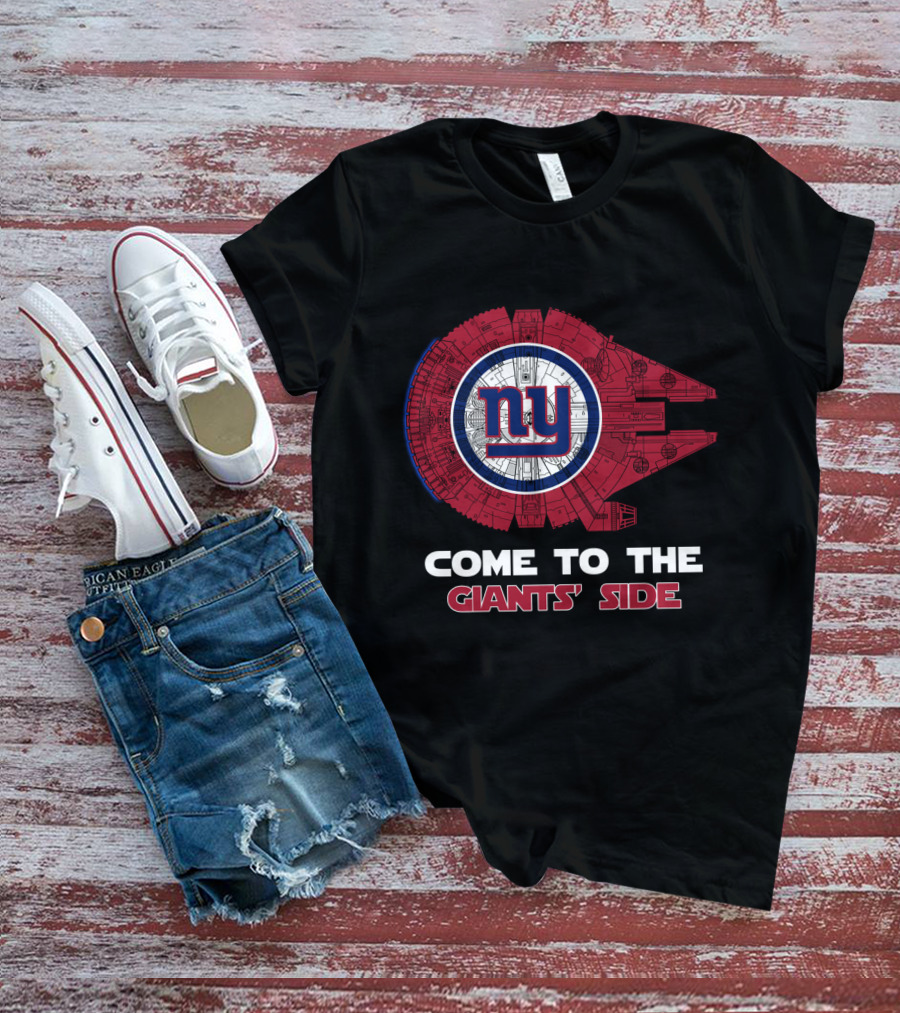 New York Giants Millennium Falcon Nfl Come To The Giants' Side T-Shirt
