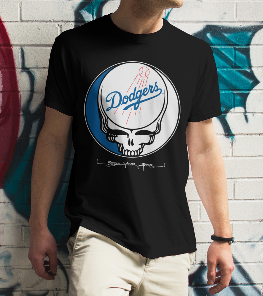 Grateful Dead Steal Your Face Dodgers T-Shirt
