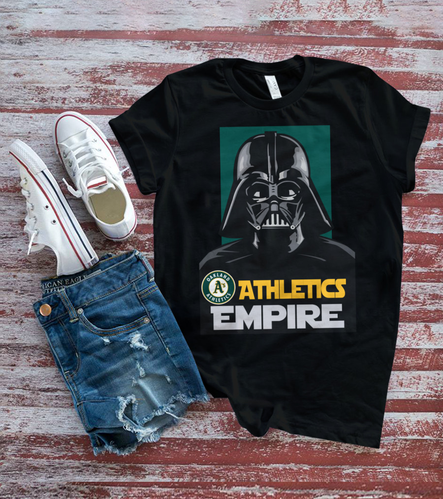 Oakland Athletics Empire Darth Vader A's T-Shirt