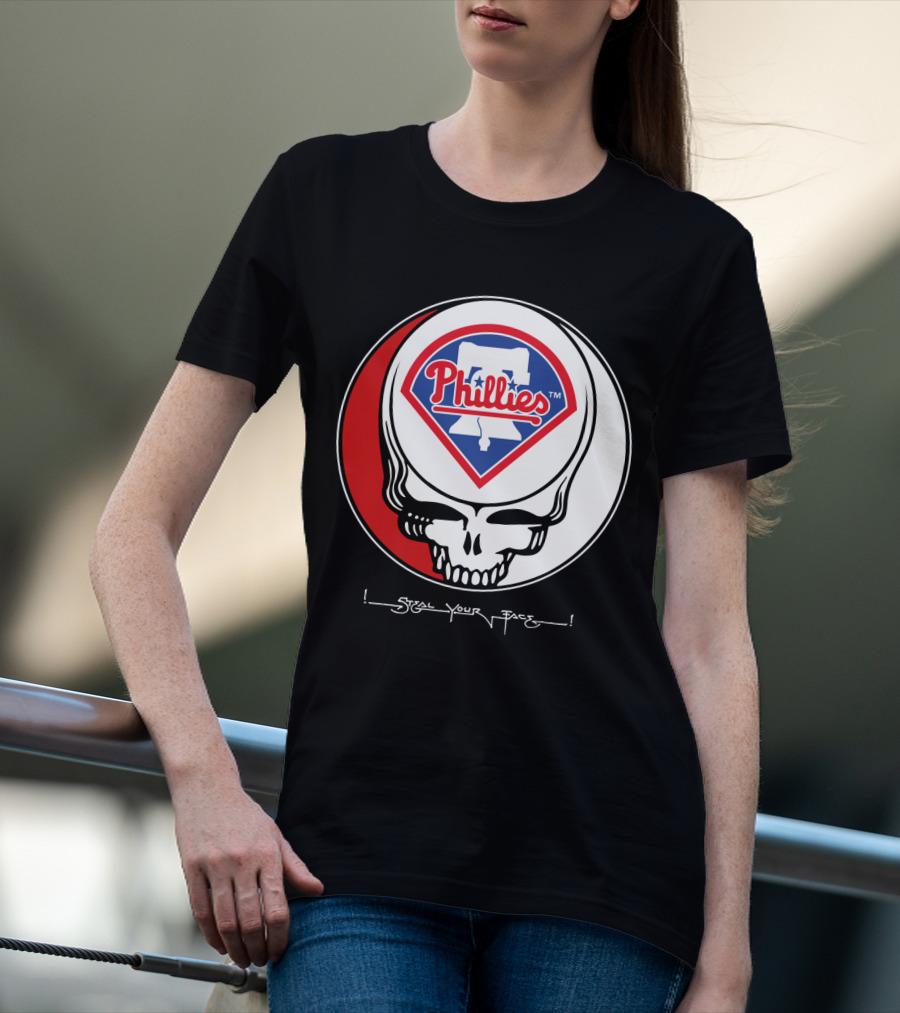 GRATEFUL DEAD Steal Your Face Philadelphia Phillies T-Shirt
