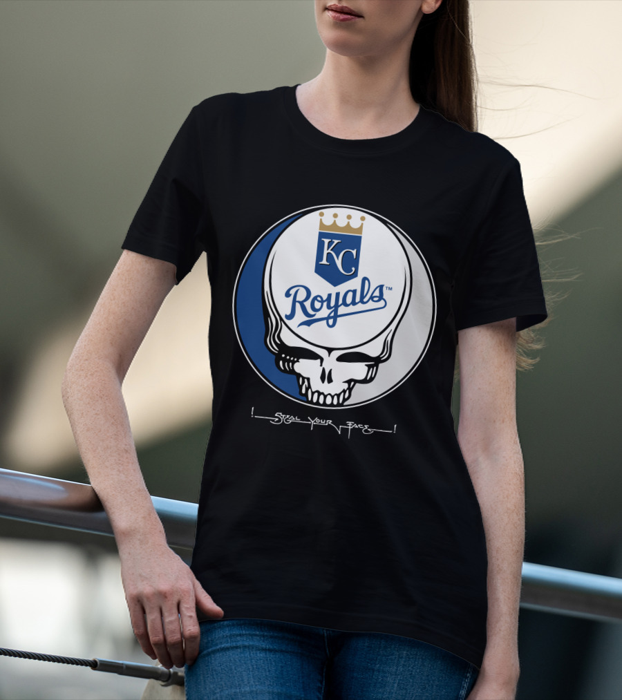 GRATEFUL DEAD Steal Your Face KC Royals T-Shirt