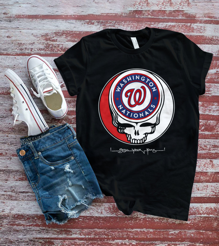 Washington Nationals Grateful Dead Steal Your Face T-Shirt