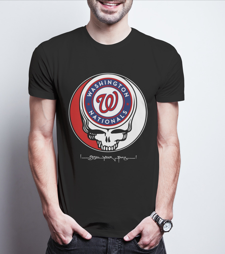 Washington Nationals Grateful Dead Steal Your Face T-Shirt