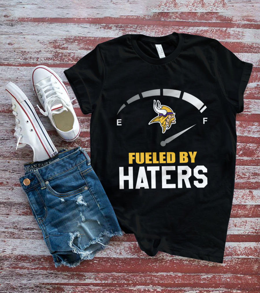 Minnesota Vikings Fueled By Haters Emblematic Meter Display T-Shirt
