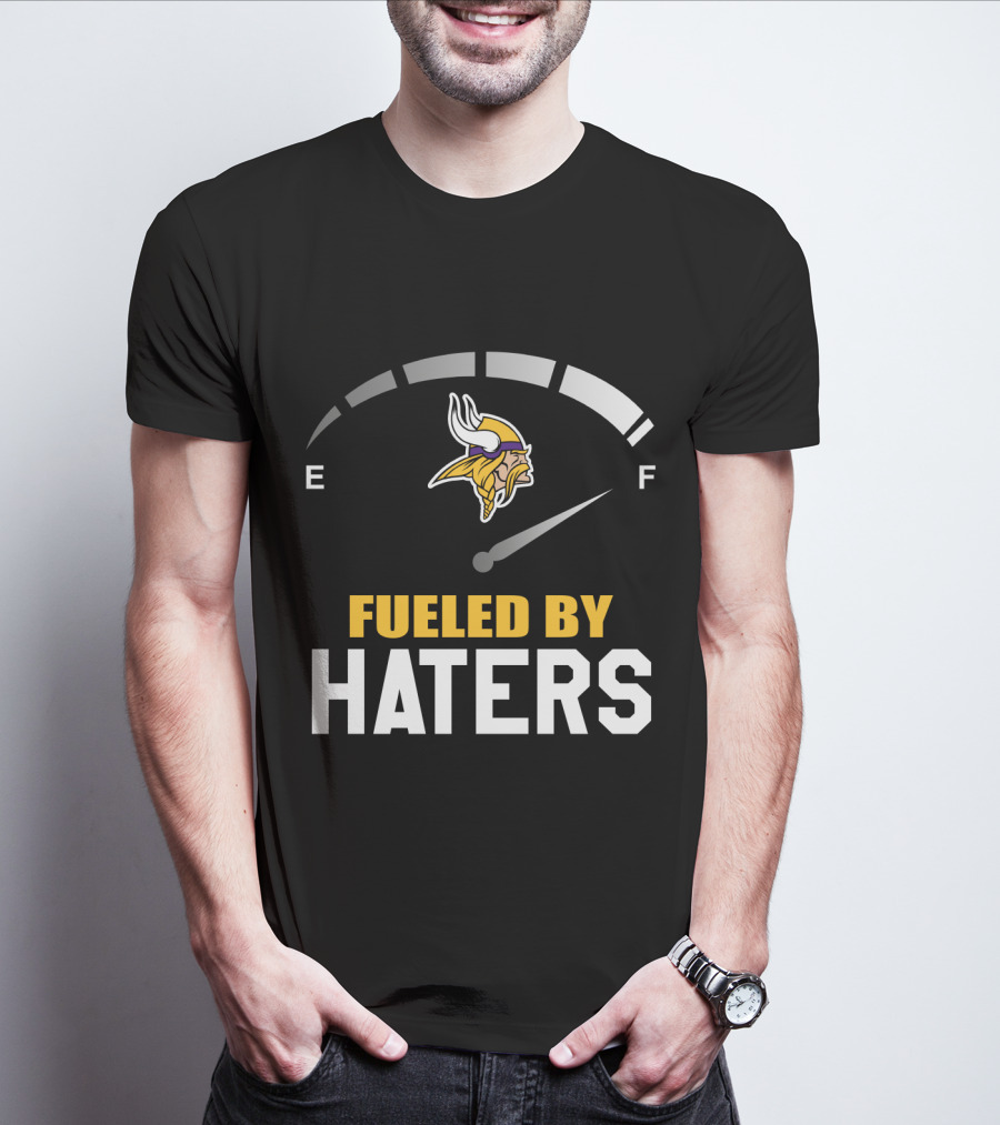 Minnesota Vikings Fueled By Haters Emblematic Meter Display T-Shirt