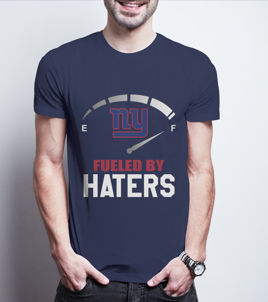 New York Giants Ny Fueled By Haters Fuel Gauge T-Shirt