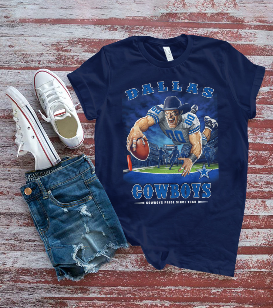 Dallas Cowboys Pride Since 1960 Touchdown End Zone Nfl T-Shirt