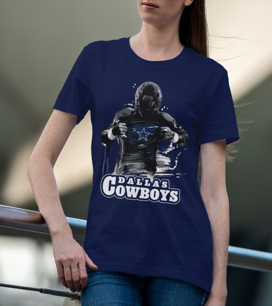 Dallas Cowboys Superhero Star Icon Football Player T-Shirt