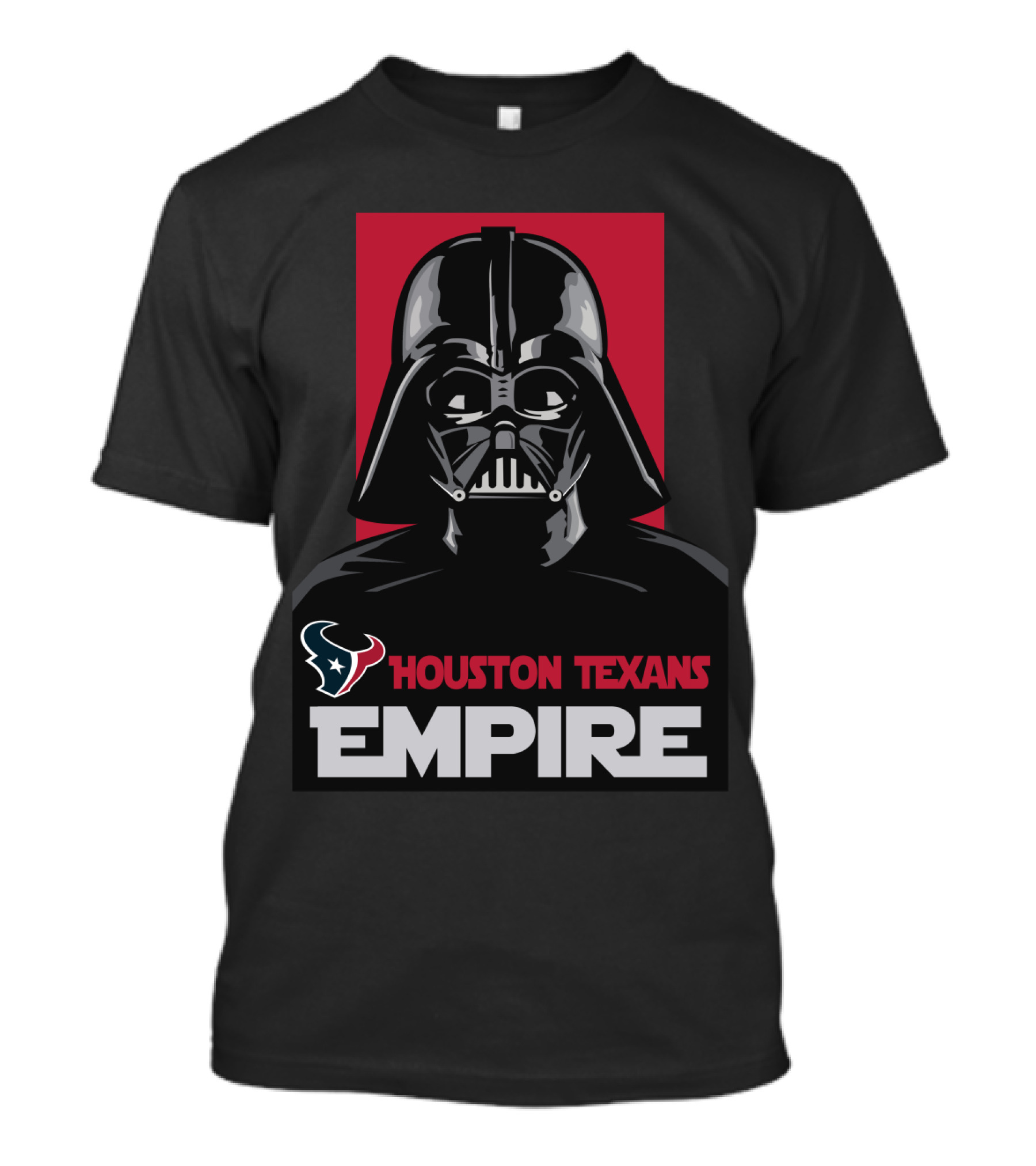 Houston Texans Empire Darth Vader Star Wars Crossover Fan Gear T-Shirt