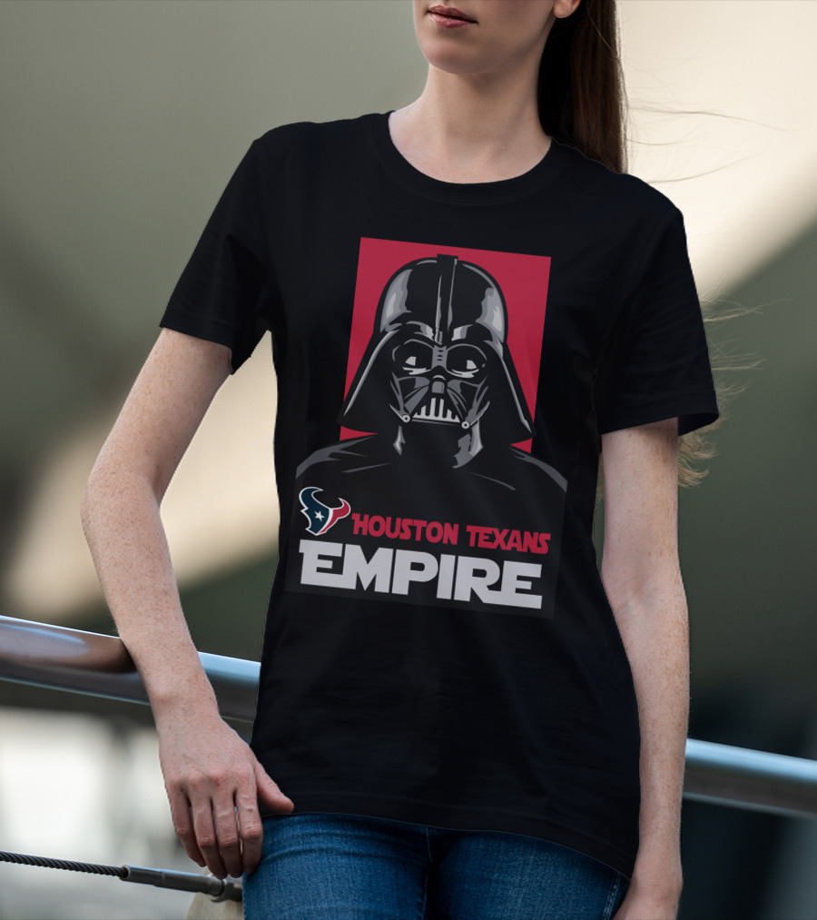 Houston Texans Empire Darth Vader Star Wars Crossover Fan Gear T-Shirt