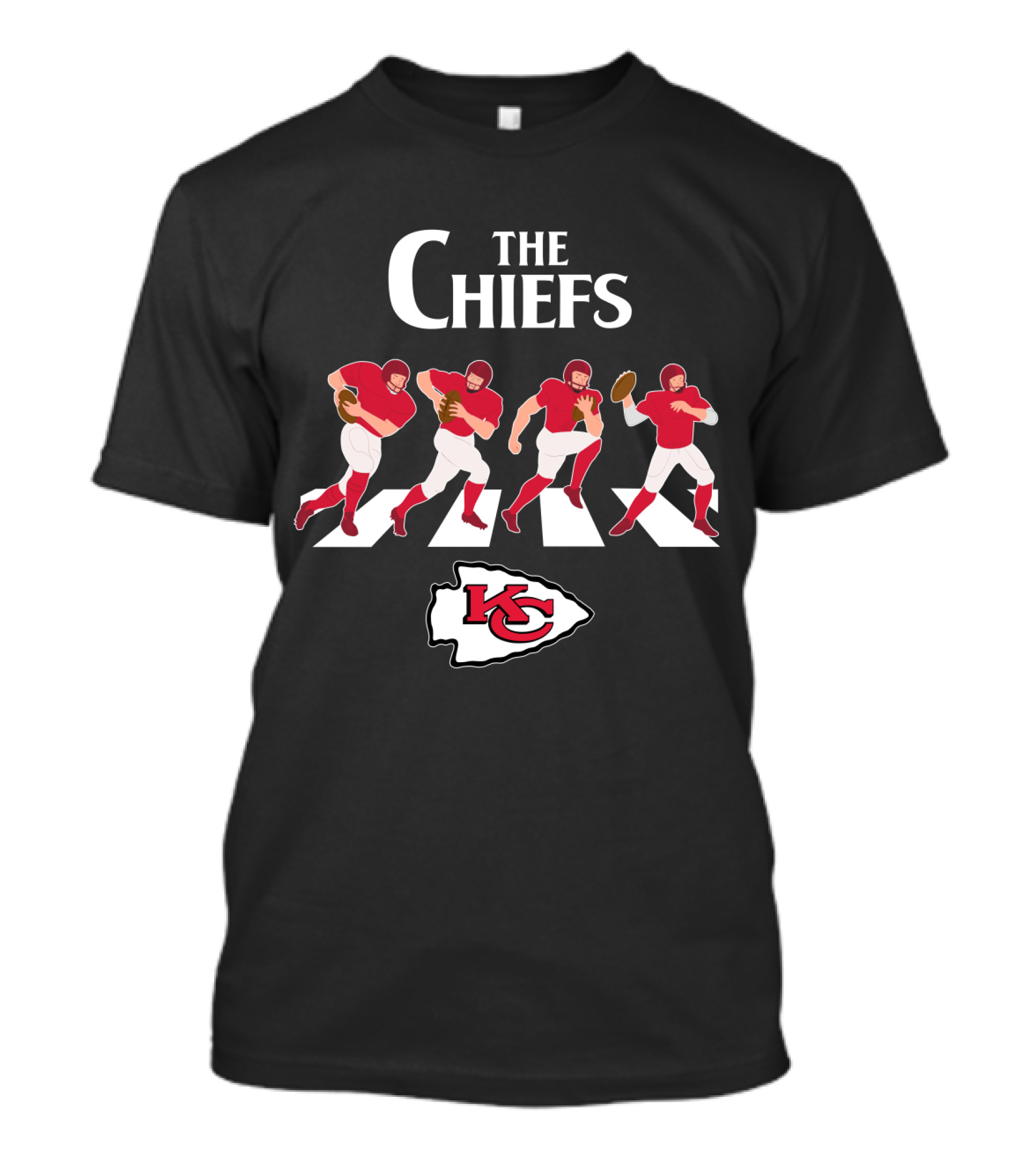 The Chiefs Kansas City Abbey Road Football Players Crossing Chiefs T-Shirt