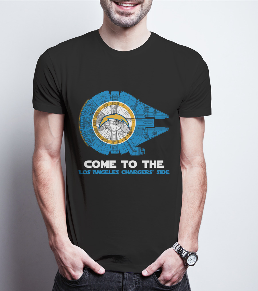 Come To The 'Los Angeles Chargers’ Side Millennium Falcon T-Shirt