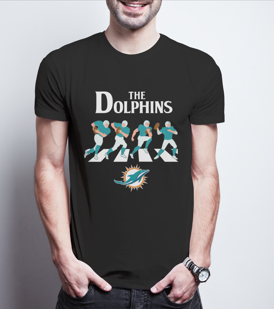 The Dolphins Miami Football Abbey Road Parody T-Shirt