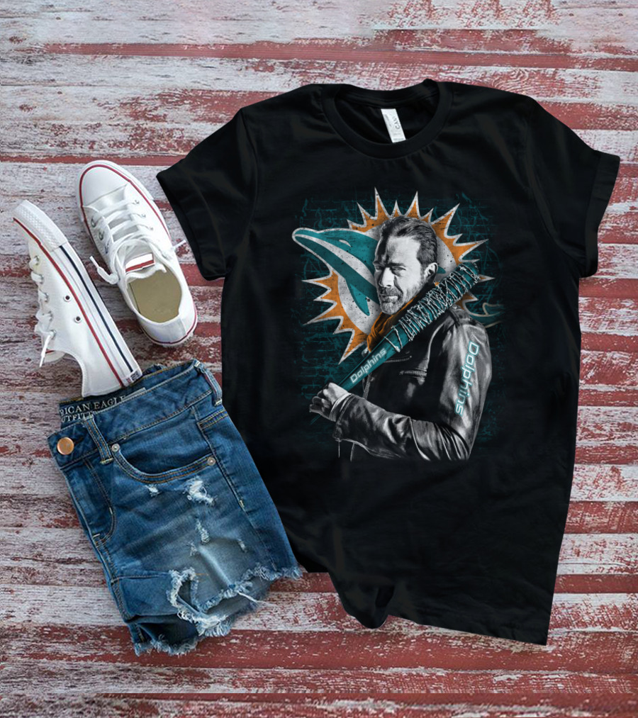 Miami Dolphins Negan Bat T-Shirt