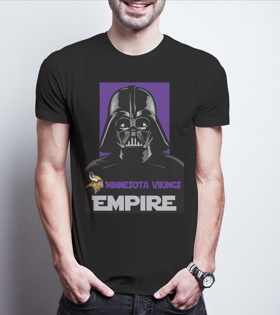 Minnesota Vikings Empire Vader Helmet T-Shirt
