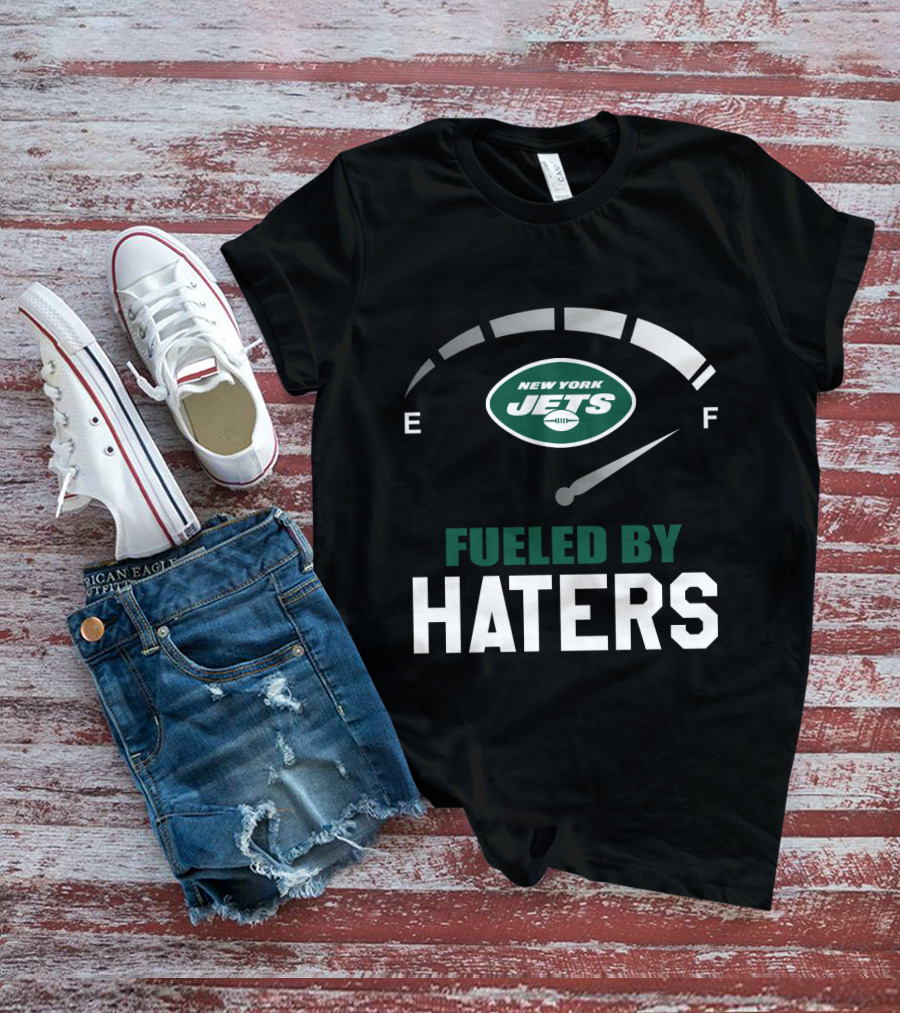 New York Jets Fueled By Haters Fuel Gauge T-Shirt
