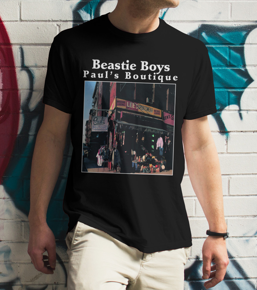Beastie Boys Paul's Boutique Lee's Sportswear Paul's Boutique Sign T-Shirt