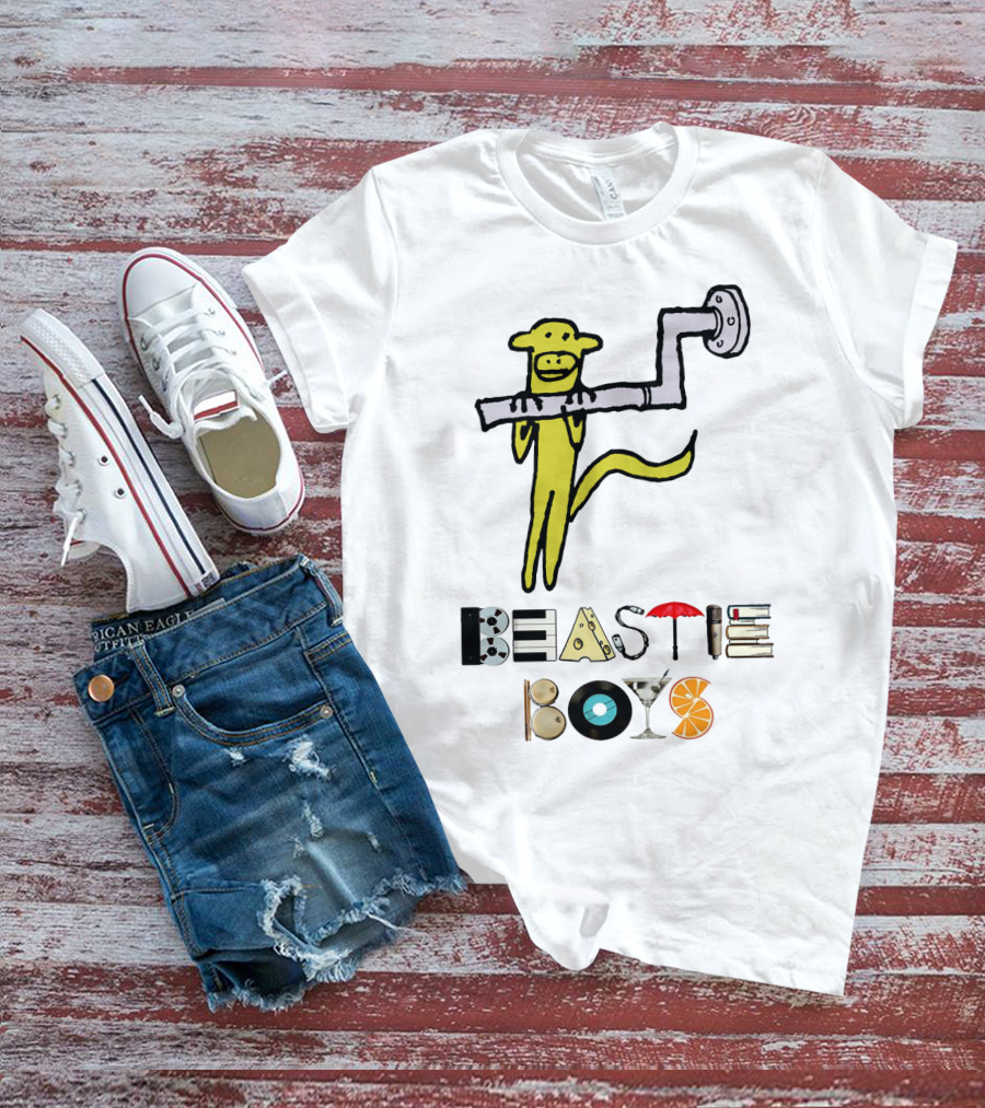 Beastie Boys Monkey Pipe Martini Vinyl Orange Books Umbrella T-Shirt