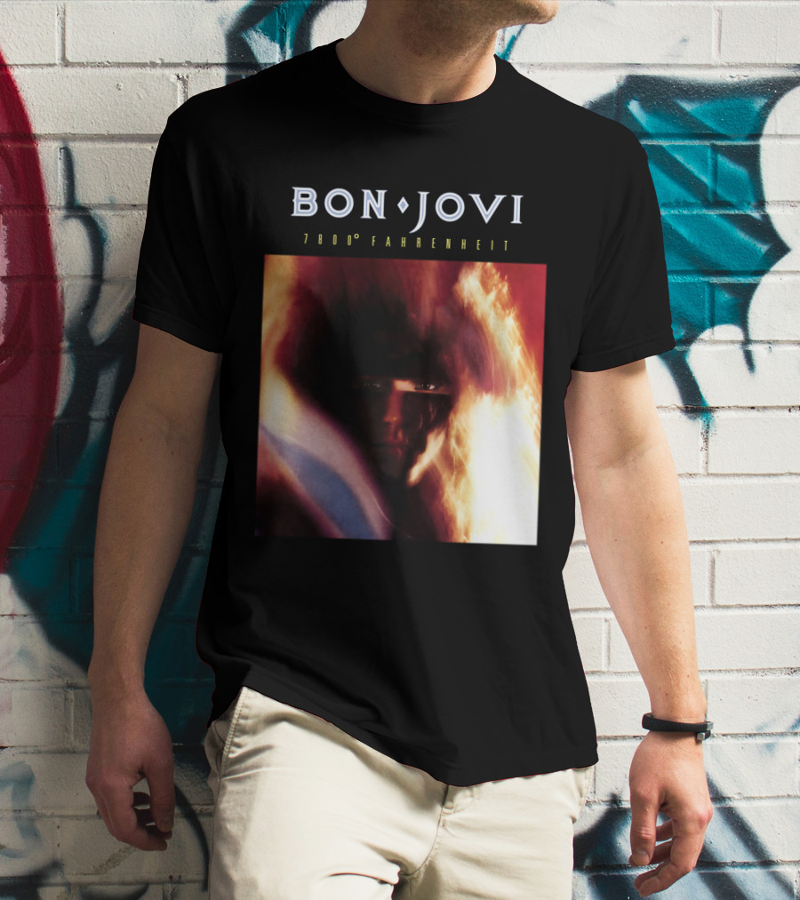 Bon Jovi 7800 Degrees Fahrenheit Album T-Shirt