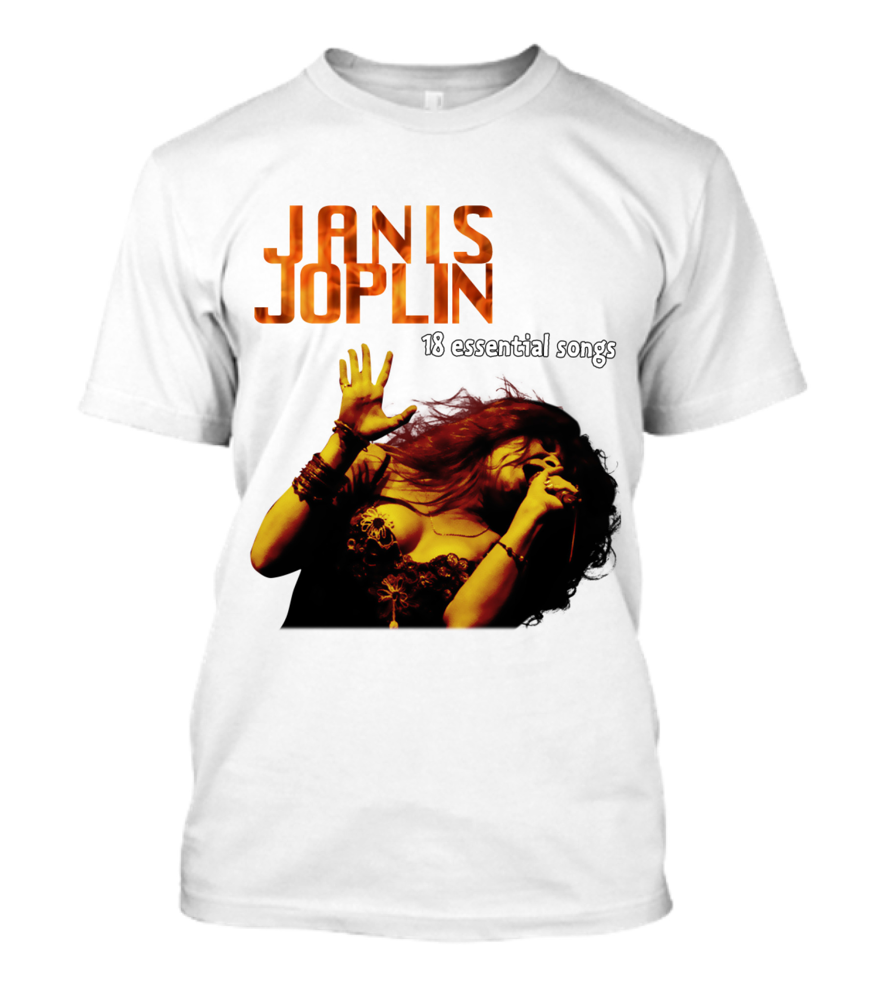 Janis Joplin 18 Essential Songs T-Shirt