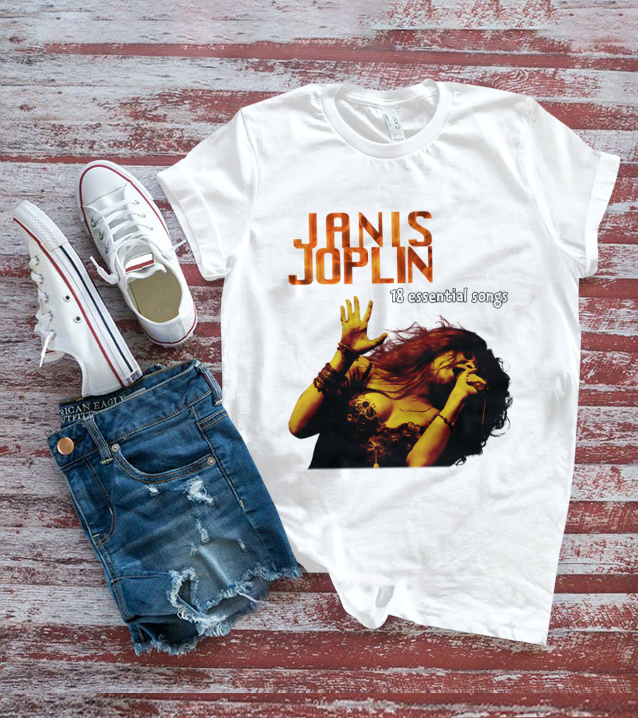 Janis Joplin 18 Essential Songs T-Shirt