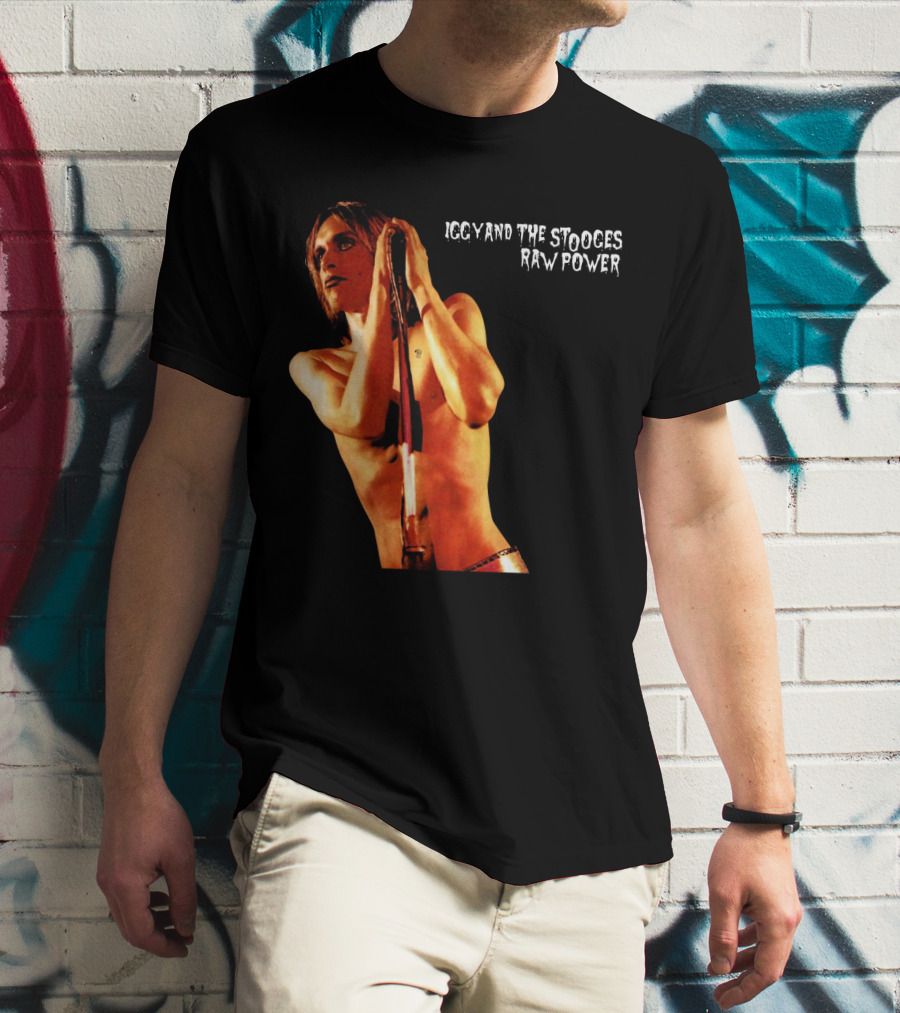 Iggy And The Stooges Raw Power Performance Image T-Shirt