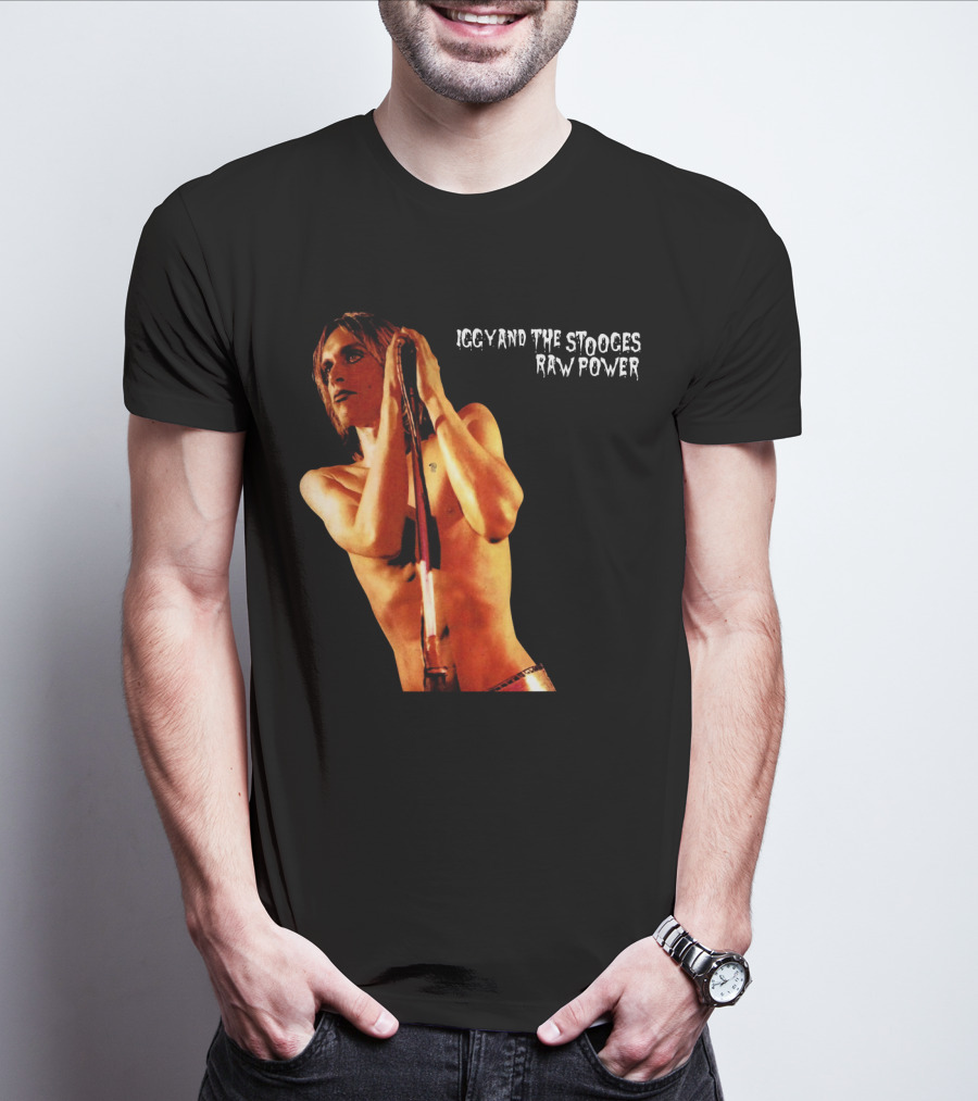 Iggy And The Stooges Raw Power Performance Image T-Shirt