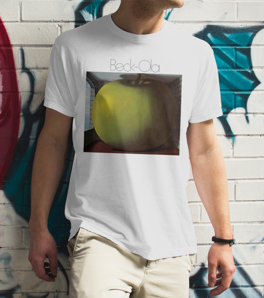 TJB 01 Beck Ola Album Cover Large Green Apple T-Shirt