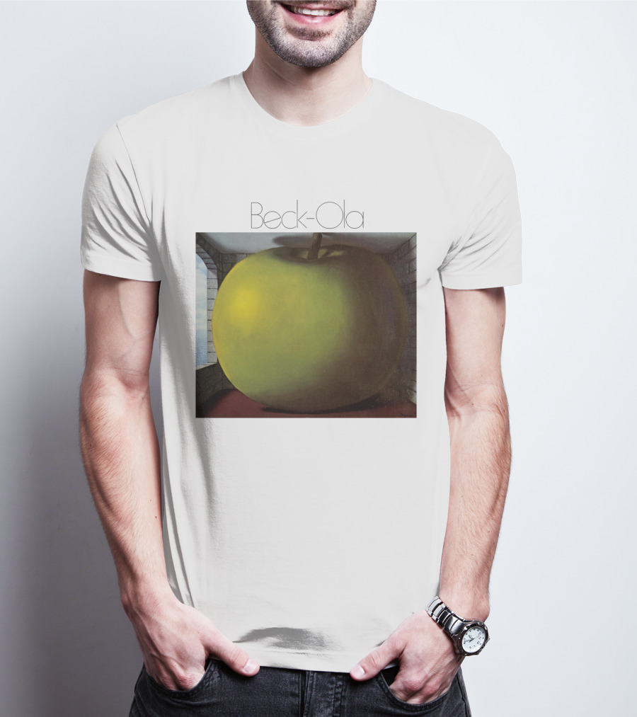 TJB 01 Beck Ola Album Cover Large Green Apple T-Shirt