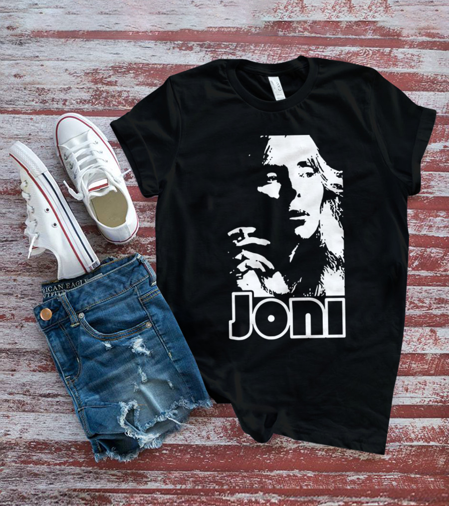 Joni Mitchell Black And White Classic T-Shirt