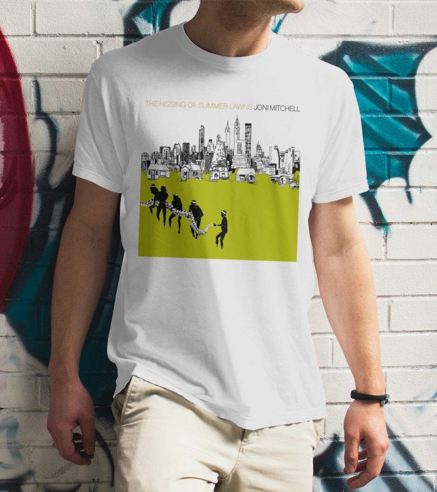 Joni Mitchell The Hissing Of Summer Lawns Cityscape Lawns T-Shirt