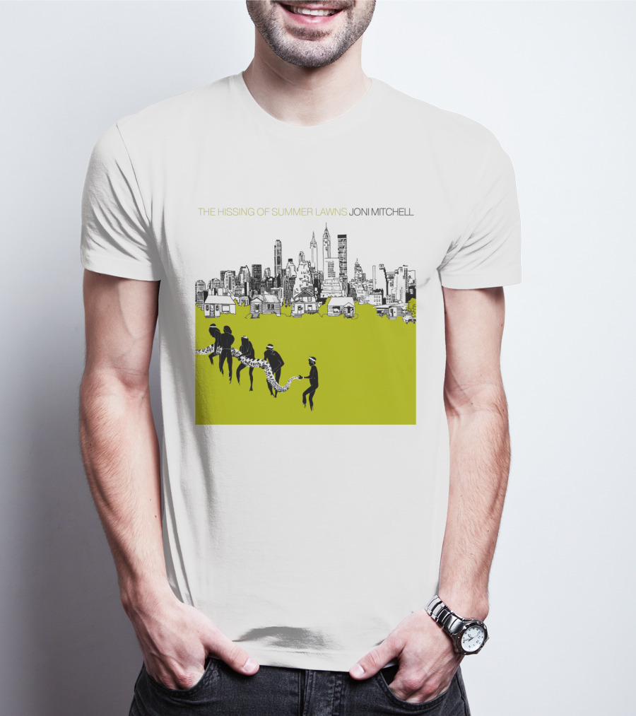 Joni Mitchell The Hissing Of Summer Lawns Cityscape Lawns T-Shirt