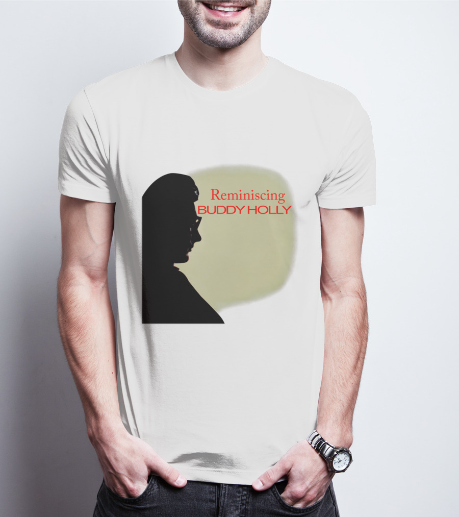 Reminiscing Buddy Holly Iconic Silhouette T-Shirt