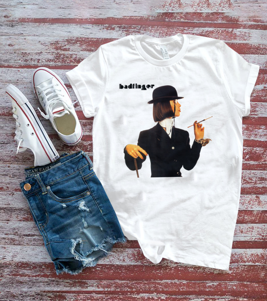 Badfinger Bowler Hat And Cigarette Holder Woman T-Shirt