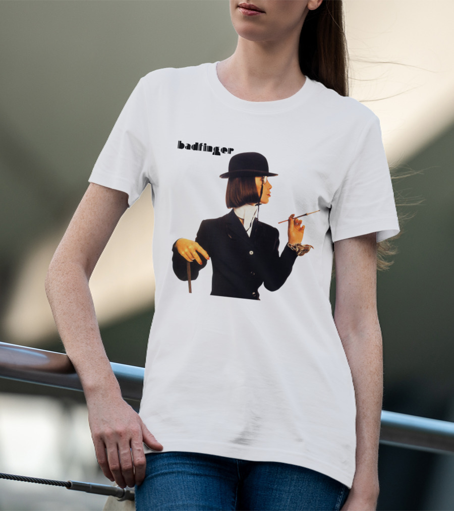 Badfinger Bowler Hat And Cigarette Holder Woman T-Shirt