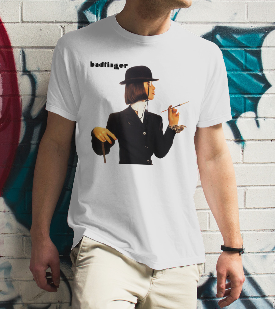 Badfinger Bowler Hat And Cigarette Holder Woman T-Shirt