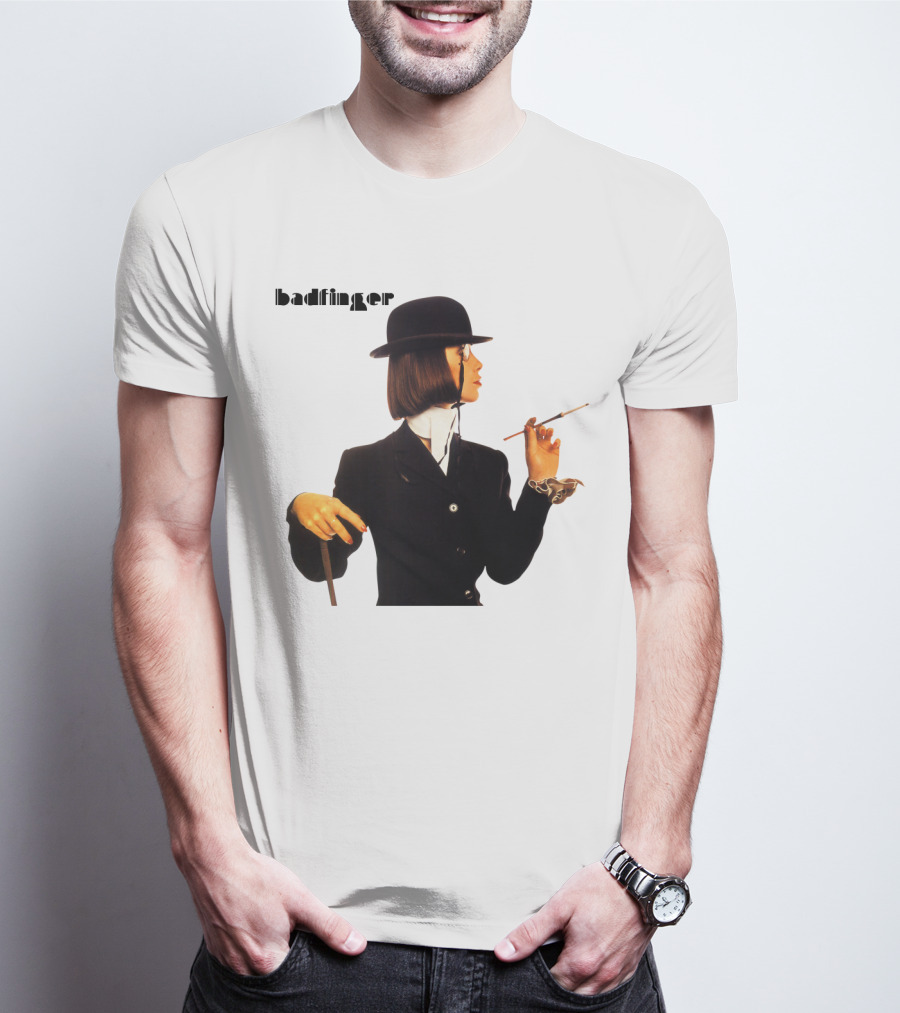 Badfinger Bowler Hat And Cigarette Holder Woman T-Shirt