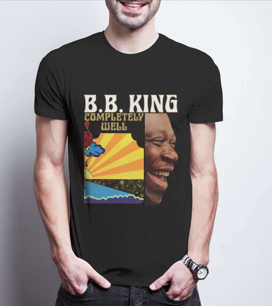 B.B. King Completely Well Vibrant Illustration With Smiling Face T-Shirt