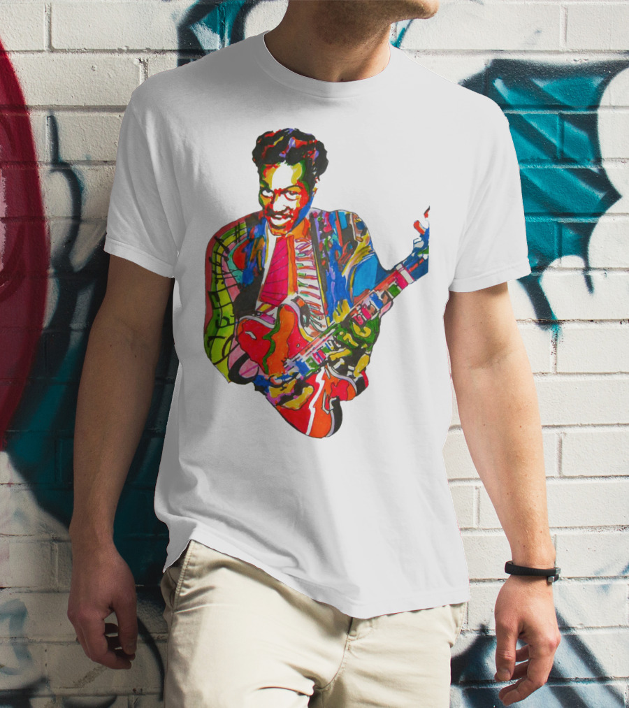Cbr 03 Psychedelic Guitar Legend Multicolor T-Shirt