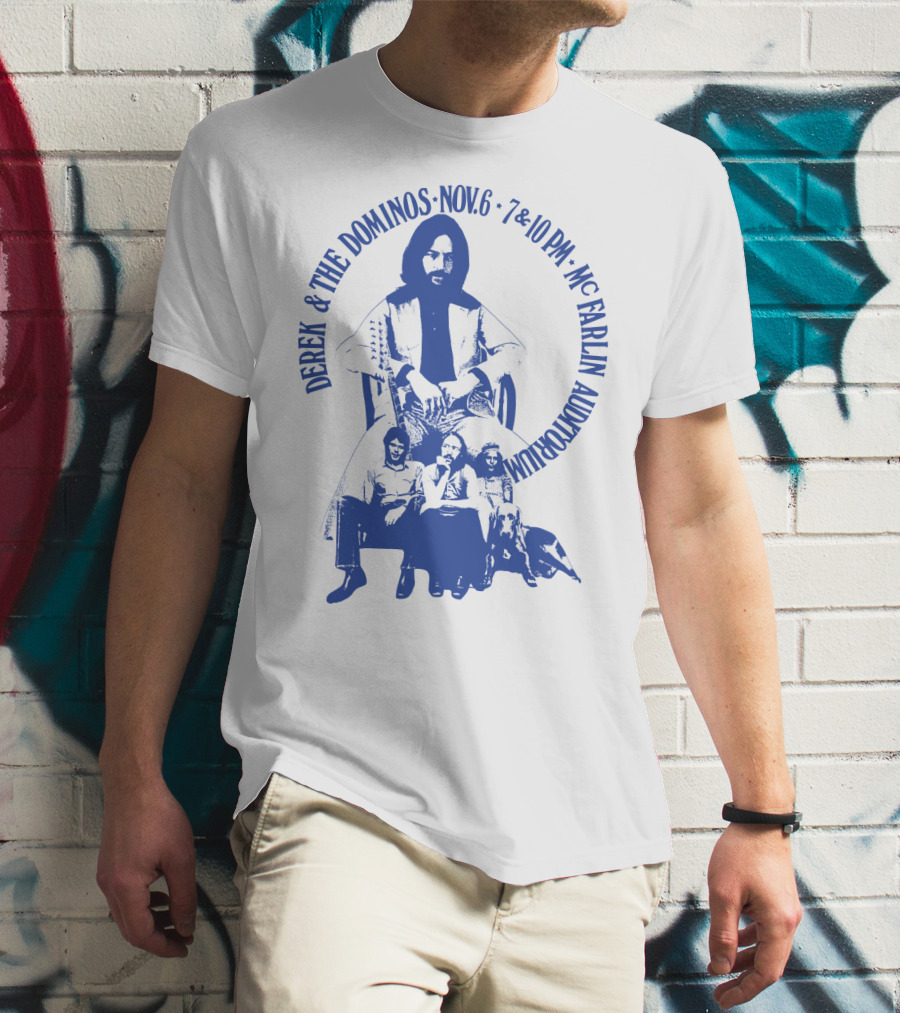 Derek & The Dominos Nov. 6 Mcfarlin Auditorium 7 & 10 Pm T-Shirt