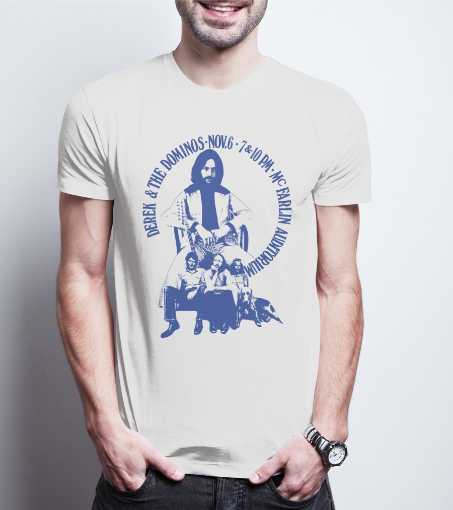Derek & The Dominos Nov. 6 Mcfarlin Auditorium 7 & 10 Pm T-Shirt