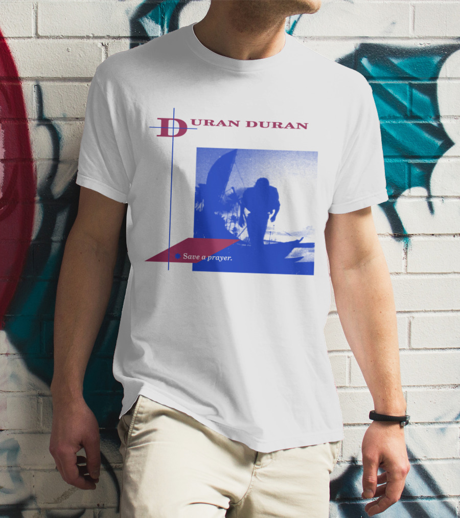 Duran Duran Save A Prayer Blue Abstract T-Shirt