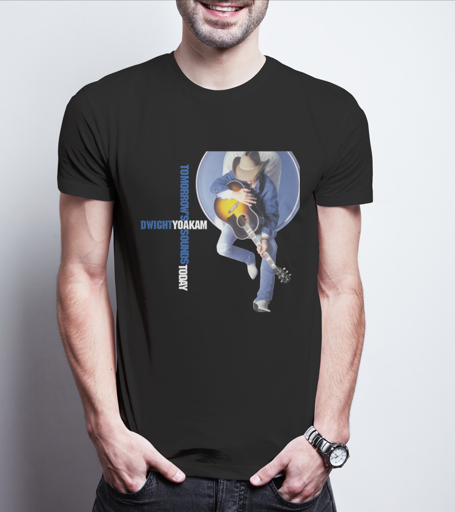 DWIGHT YOAKAM Tomorrow's Sounds Today Cowboy And Guitar T-Shirt