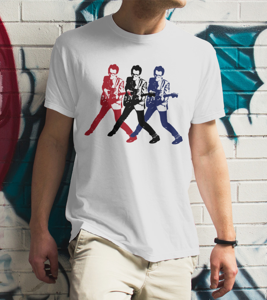 Evctl 19 Red Blue White Rock Trio T-Shirt
