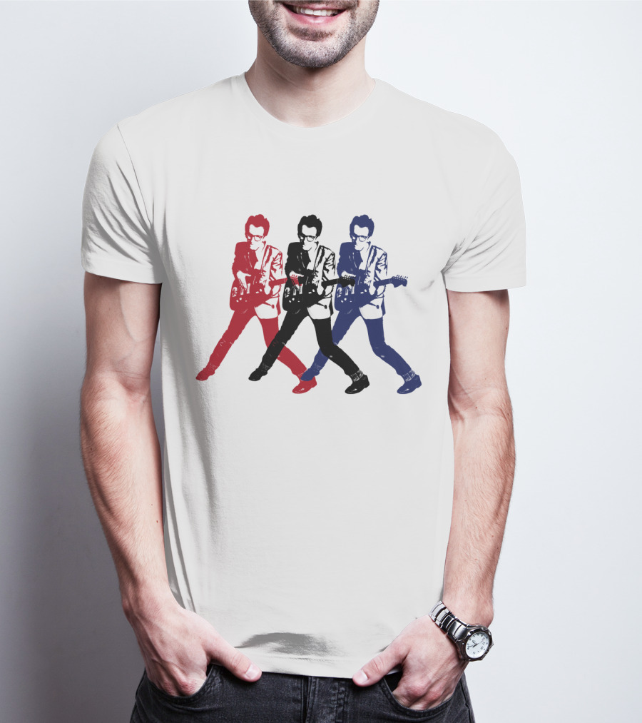 Evctl 19 Red Blue White Rock Trio T-Shirt