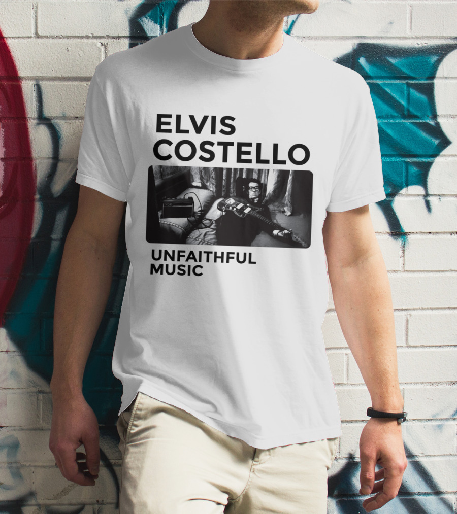 Elvis Costello Unfaithful Music Album Cover Image T-Shirt
