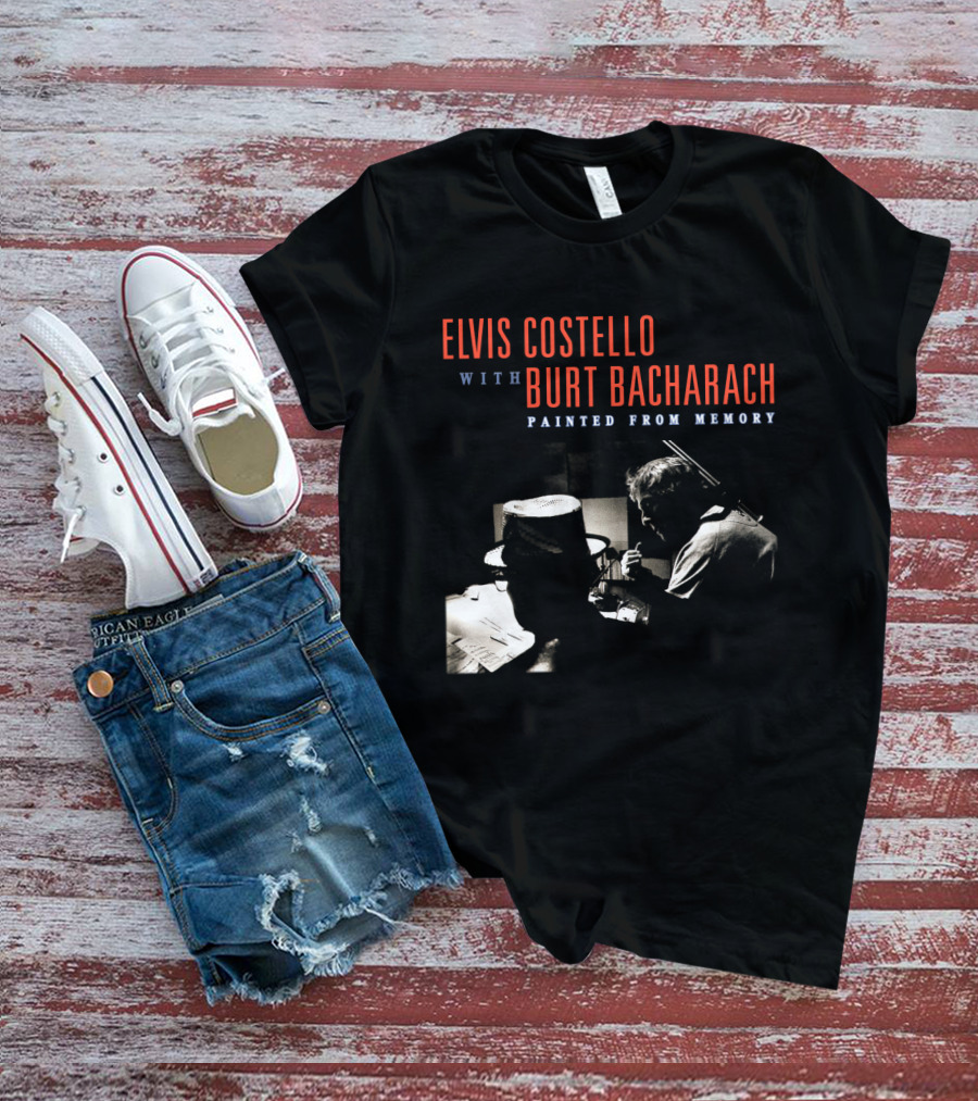 Elvis Costello With Burt Bacharach Painted From Memory T-Shirt